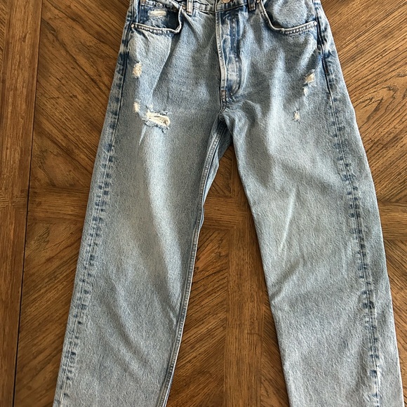 ANINE BING Light Blue Distressed Jeans